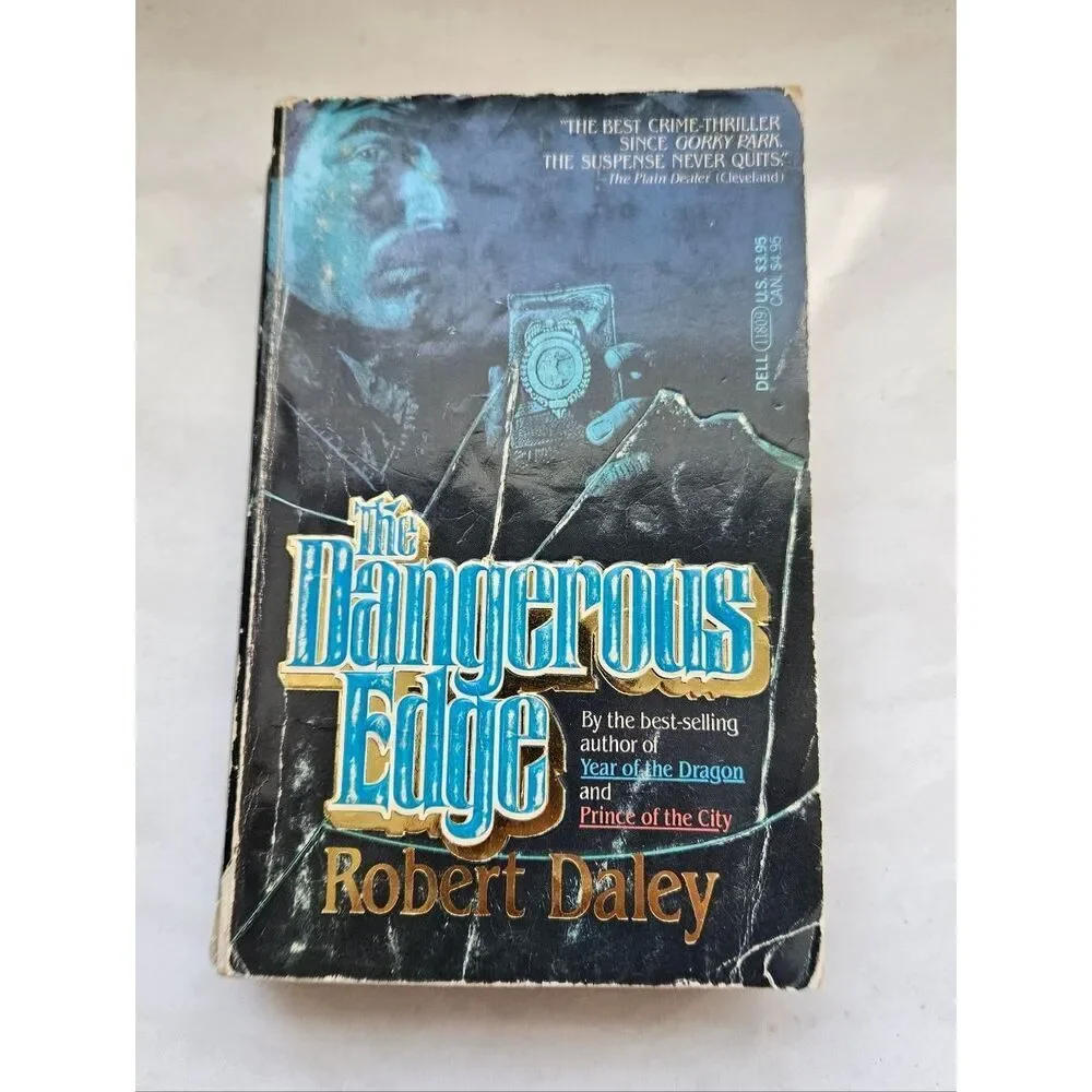 The Dangerous Edge by Robert Daley - Black & Blue Cover